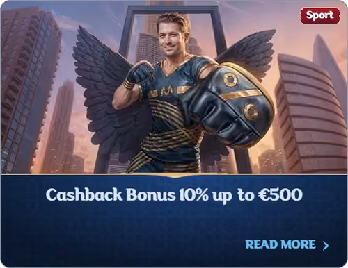Cashback Bonus 10% up to €500
