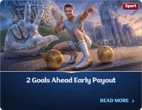 2 Goals Ahead Eary Payout